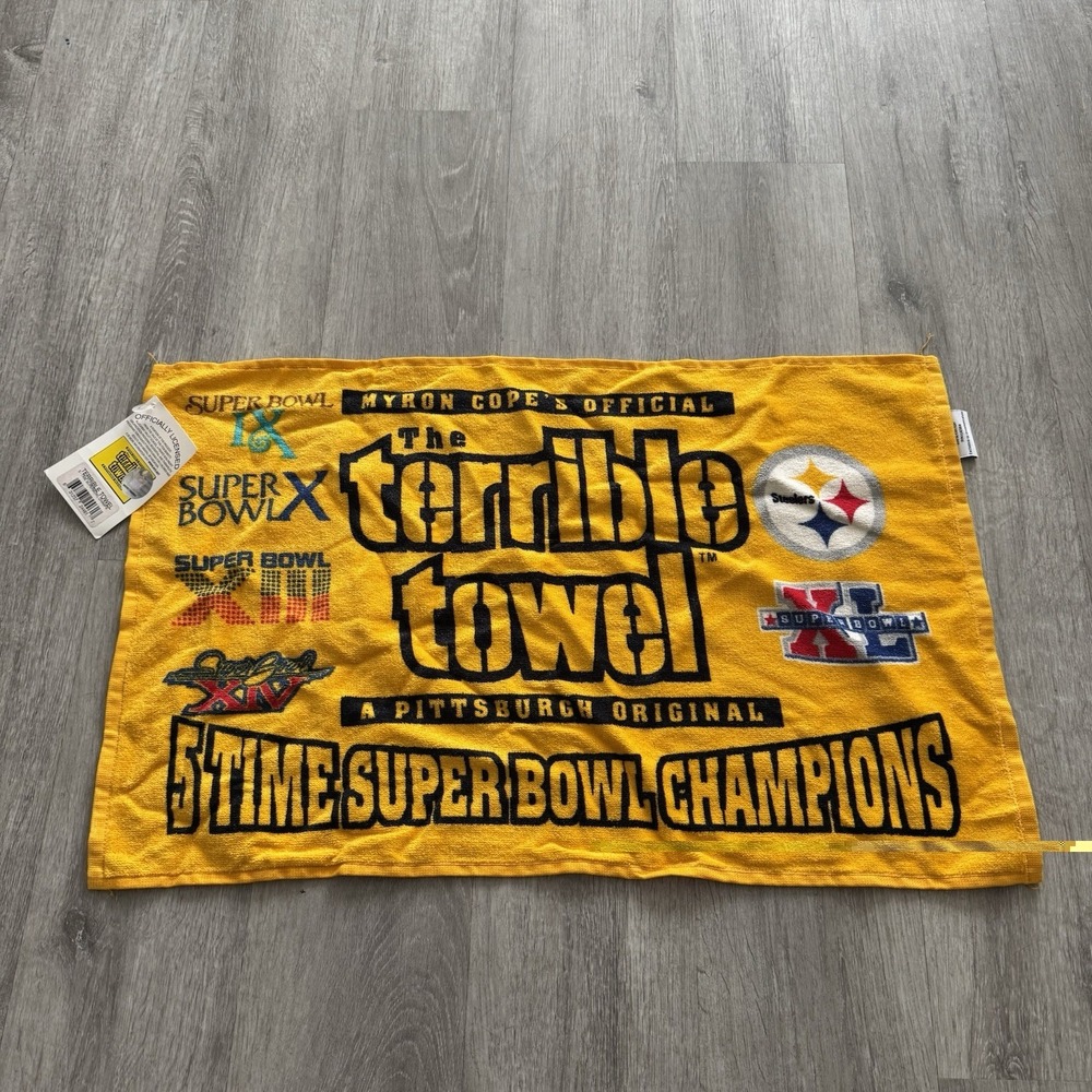 NWT Pittsburgh Steelers Super Bowl Champions Terrible Towel Myron Copes Official